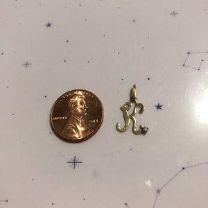 Letter K charm/pendant